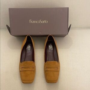 Franco Sarto Women’s Tan Suede Loafers